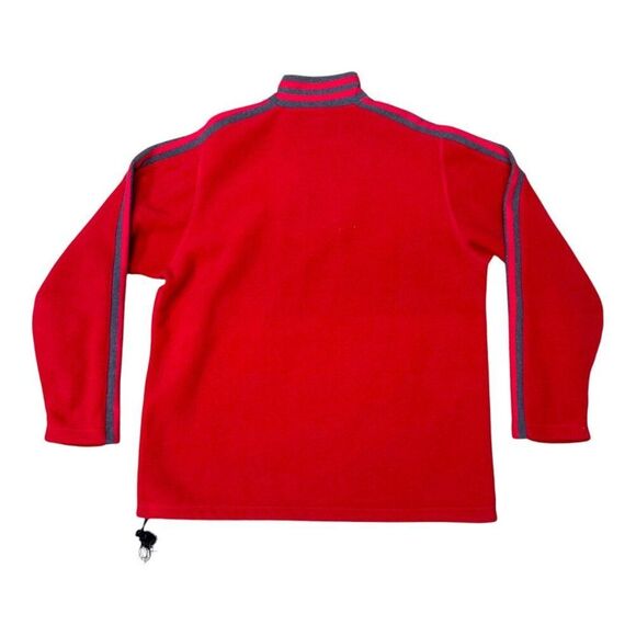 Vintage Polo Jeans Co. Ralph Lauren Red Quarter-Zip Fleece Pullover XL USA Made - Picture 3 of 5